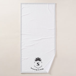 De Banho Toalha Spa Monogramed Elegance