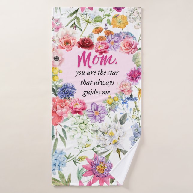 De Banho Você É Minha Estrela-Guiante! - Toalha da Mãe Cora (Toalha de Banho)