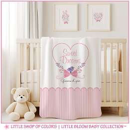 De Bebe Cobertor Personalizado Sonhos Doces Menina Bebê
