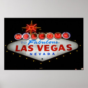 Dê boas-vindas a Las Vegas fabuloso ao poster