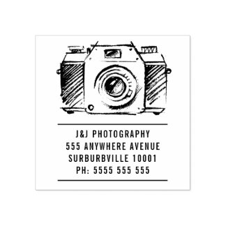 De Borracha Artista SLR Film Camera Fotografia Carimbo