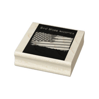 De Borracha Bandeira Americana com carimbo personalizável
