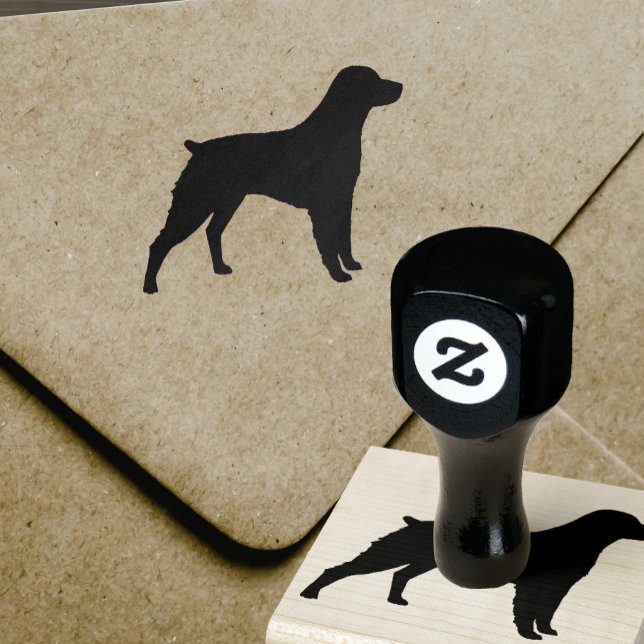 De Borracha Brittany Spaniel Raça Silhouette Carimbo (Criador carregado)