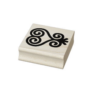 De Borracha Carimbo Africano Adinkra Sankofa