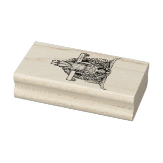 De Borracha Carimbo Angelic Ex-Libris