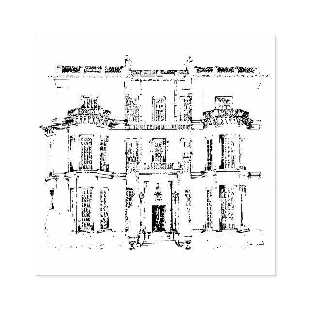 De Borracha Carimbo da Casa Hedsor (Impressão)