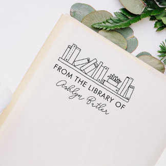 De Borracha Carimbo do Livro da Biblioteca Pessoal