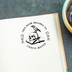 De Borracha Carimbo Gótico & Crow 'Da Biblioteca De'