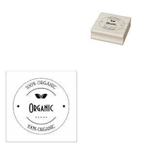 De Borracha Carimbo Orgânico Personalizado 100% Selo Ecológi