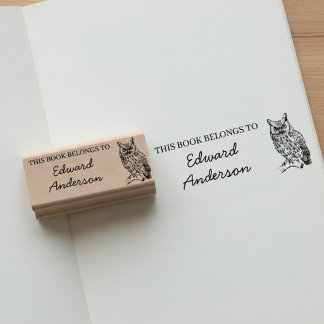 De Borracha Carimbo Personalizado Este Livro Pertence Com Coru