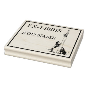De Borracha Carimbo Personalizado Ex-Libris