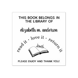 De Borracha Carimbo Personalizado Lê-Lo Adorando-O Voltar