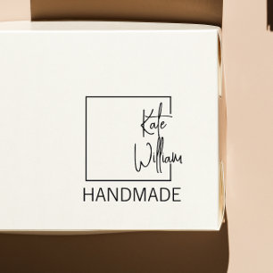 De Borracha Carimbo Personalizado para item feito à mão