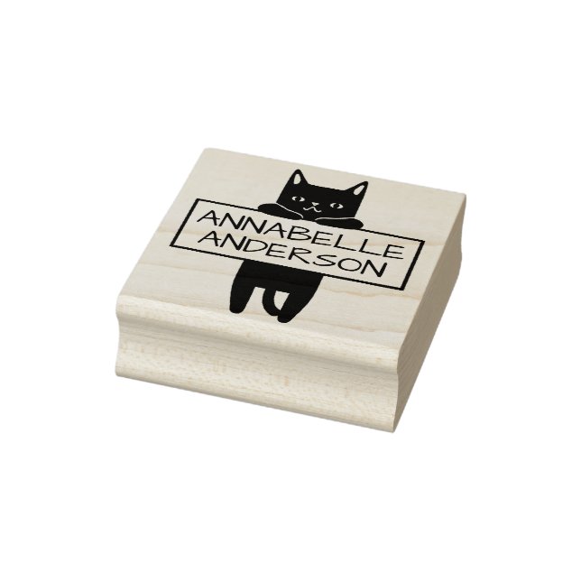 De Borracha Carimbo Personalizar Gatinho Básico (Carimbo)