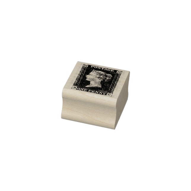 De Borracha Carimbo preto 1840 Penny (Carimbo)
