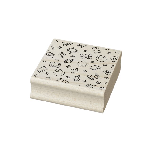 De Borracha Carimbo Ramadã Doodles (Carimbo)