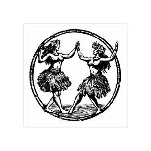 De Borracha Hawaii Hula Girls - Carimbo