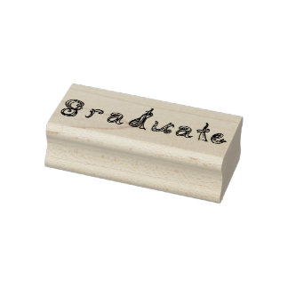 De Borracha Letra do Tecido do formando Letras Carimbo da Borr
