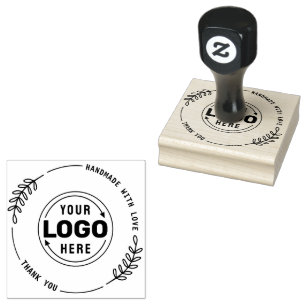 De Borracha Manuscrito com Amor Logotipo Personalizado Carimbo
