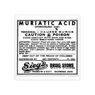 De Borracha    PharmacyApothecary Vintage Label Carimbo