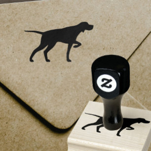 De Borracha Ponteiro Cachorro Raça Silhouette Carimbo Carimbo