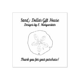 De Borracha Sand Dollar Beach Business Obrigado Carimbo