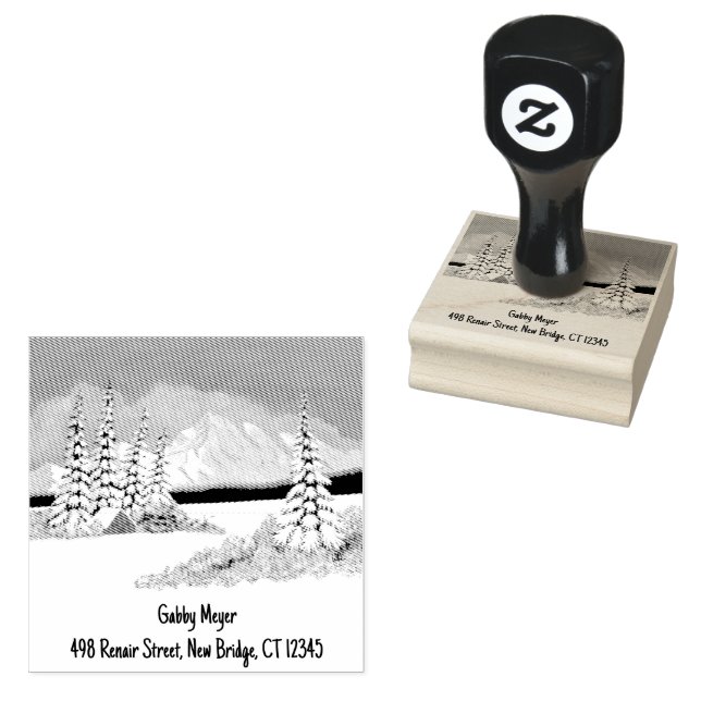 De Borracha Snowy Winter 2 x 2 Carimbo (Carimbado)