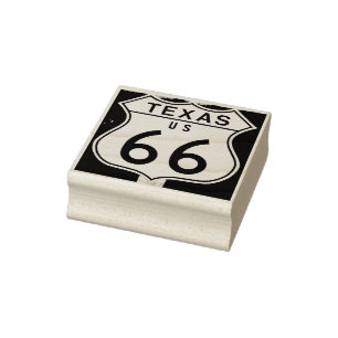 De Borracha Texas US route 66 assine carimbo