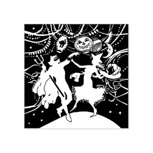 De Borracha Vintage Halloween - Mascarada Dance - Carimbo