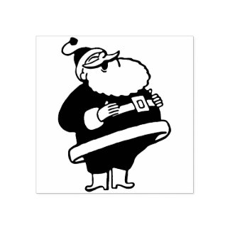 De Borracha Vintage Santa Claus - Carimbo