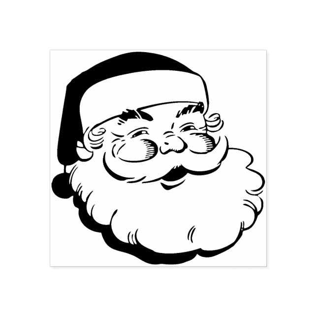 De Borracha Vintage Santa Claus - Carimbo (Impressão)