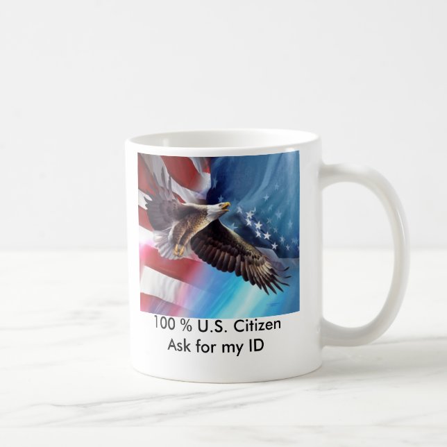 De Café 100% E.U. Cidadão-Perguntam para minha caneca da (Direita)