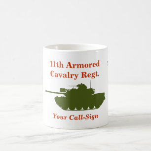 De Café 11o Caneca do costume da cavalaria blindada M48A3