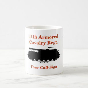 De Café 11o Caneca do costume da cavalaria blindada M88