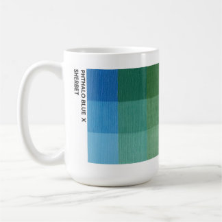 De Café 15 oz Phthalo Azul x Sherbet Caneca