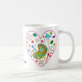 De Café 19o Caneca do coração do furo