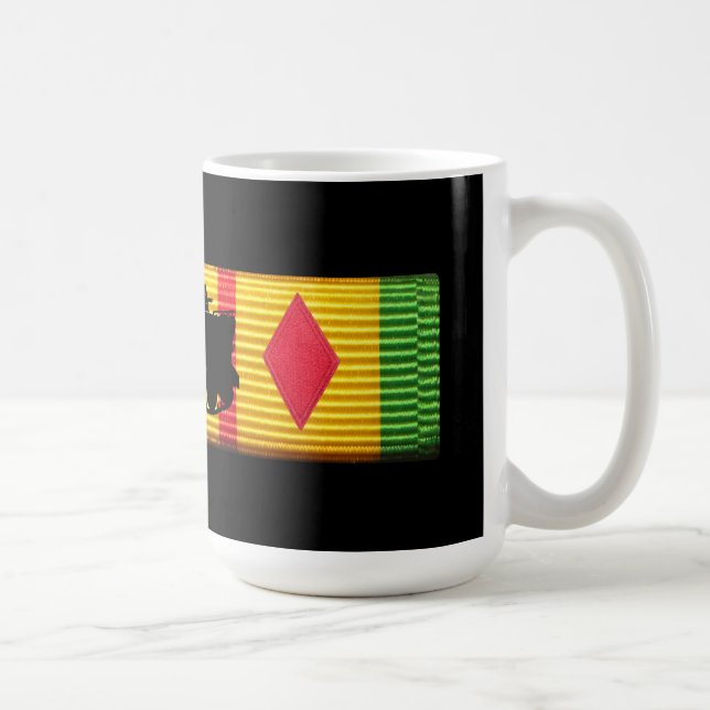 De Café 1/61st Caneca da fita do serviço dos Inf Vietnam (Direita)