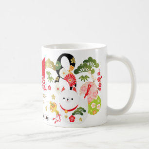 De Café 2018 anos da caneca do ornamento do cão