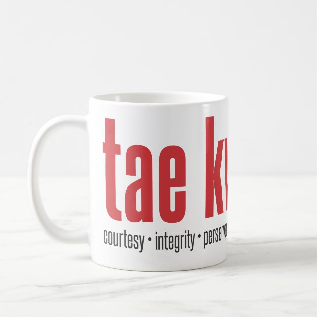 De Café 202 Tae Kwon fazem a caneca do princípio (Esquerda)