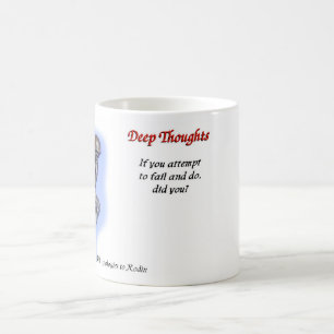 De Café 22 Pensamentos profundos - caneca falhada