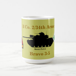 De Café 2/34th Armadura, 4ns Inf. Div. Caneca do costume