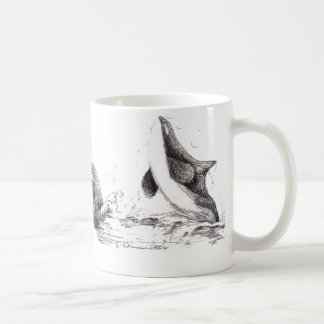 De Café 3 orcas que jogam a caneca básica