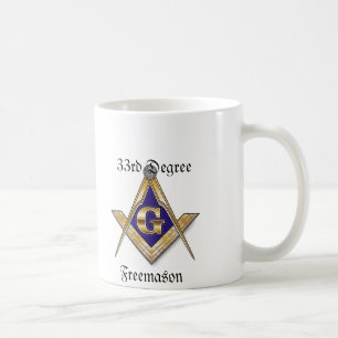 De Café 3ó Caneca do branco do Freemason do grau