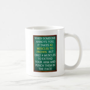 De Café 4 Músculos para Soco Caneca Engraçada