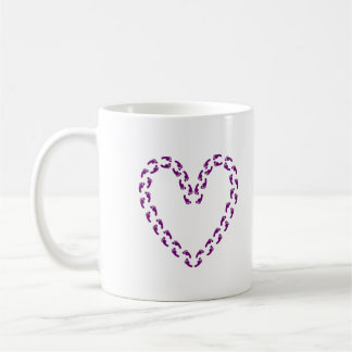 De Café 50 pés do roxo da caneca do amor