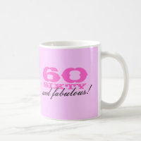 60th Caneca do aniversário para mulheres | 60 e