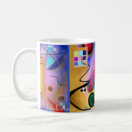 De Café A arte abstracta e o Cubist inspiraram a caneca