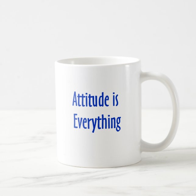 De Café A atitude é tudo caneca (Direita)