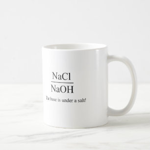 De Café A base está sob um sal - caneca da química