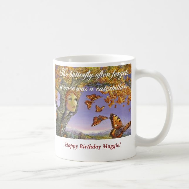 De Café A "borboleta esquece" a caneca (Direita)